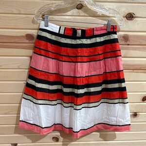 Anthropologie Striped A-Line Skirt
